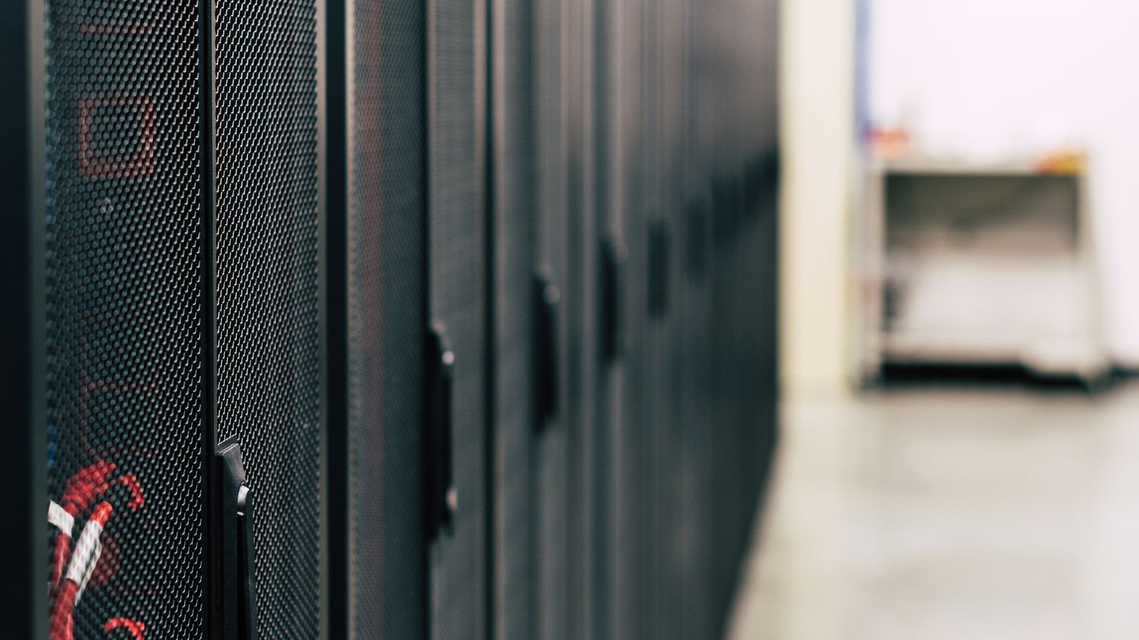 Server racks in a data center